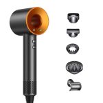 Фен стайлер для волосся 5 в 1 Supersonic Premium 1600 Вт 5 насадок 3 режими швидкості Золотий PH770GGOLD