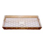 Блюдо для закусок скляне 24,5*20,5*2 см прямокутне HP-YH-53 - Зображення 2