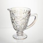 Глек скляний для компоту 1.2 л ребристий фігурний графин для лимонаду мохіто сангрії напоїв HP-19-171