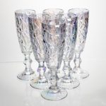 Набір келихів для шампанського 6 штук 160 мл подарункові келихи для шампанського на ніжці фужери для ігристих вин HP-19-172