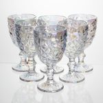 Набір келихів для вина 6 штук 240 мл винні келихи на ніжці скляні фужери для вина подарункові HP-19-174