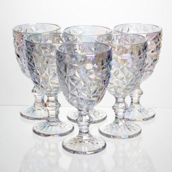 Набір винних келихів 6 штук 240 мл - стильні фужери для подарунка HP-19-174