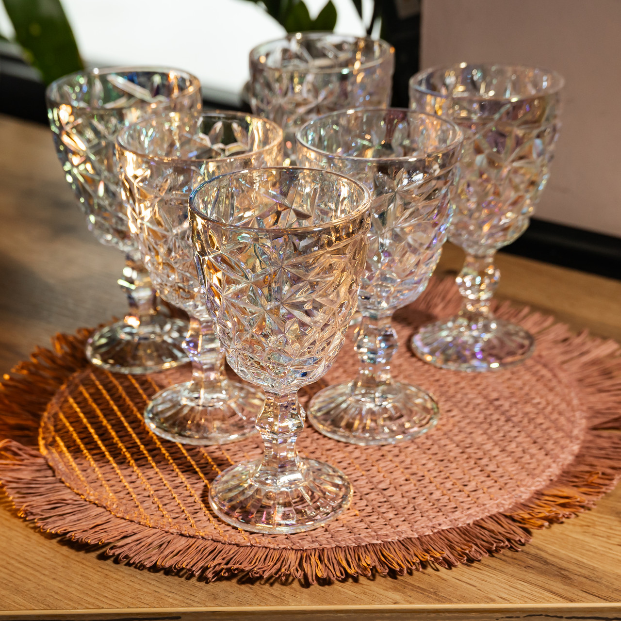 Набір келихів для вина 6 штук 240 мл винні келихи на ніжці скляні фужери для вина подарункові HP-19-174 - Зображення 3