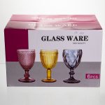 Набір келихів для вина 6 штук 240 мл винні келихи на ніжці скляні фужери для вина подарункові HP-19-166 - Зображення 5