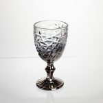 Набір келихів для вина 6 штук 240 мл винні келихи на ніжці скляні фужери для вина подарункові Сірий HP-19-182 - Зображення 2