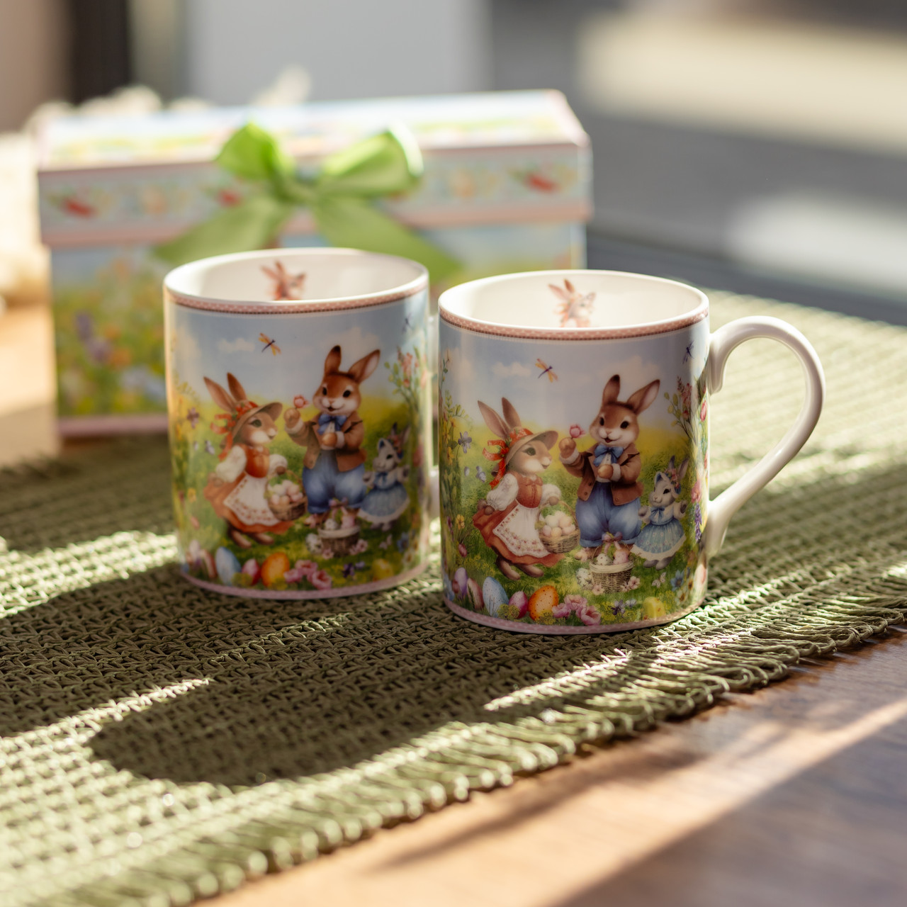 Набір чашок порцелянових Rabbit Family  220 мл 2шт HP-7323-8 - Зображення 2