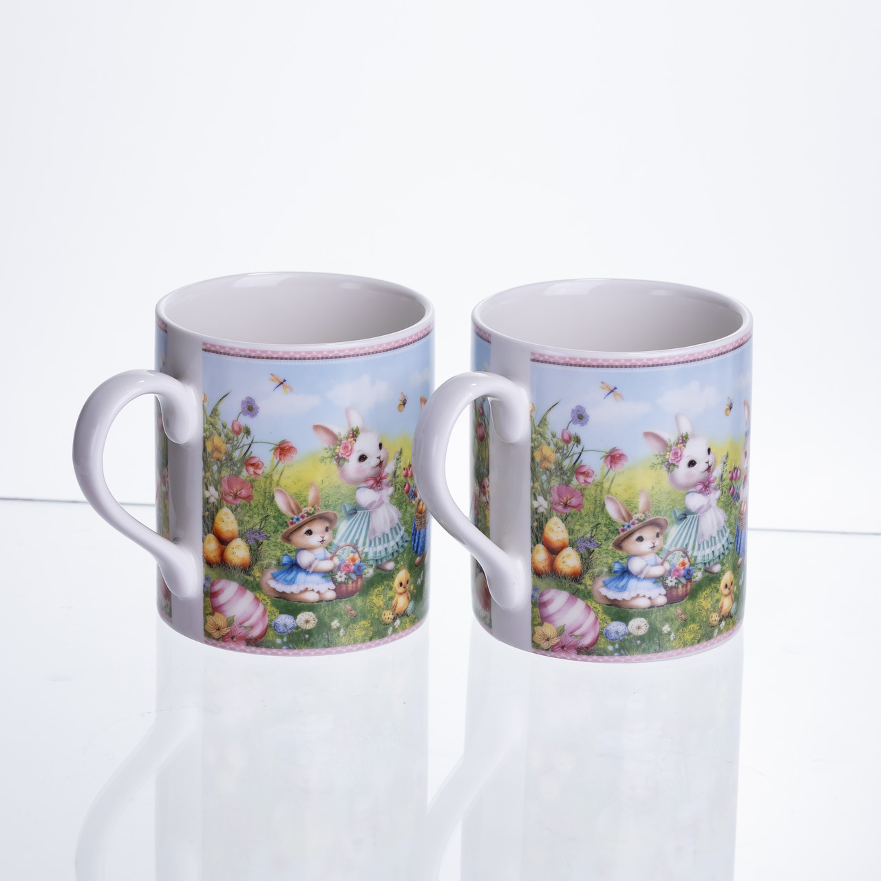 Набір чашок порцелянових Rabbit Family  220 мл 2шт HP-7323-8 - Зображення 3