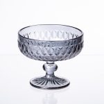 Набір креманок на ніжці 6 шт 300 (мл) Сірий HP-19-118 - Зображення 2