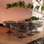 Набір креманок на ніжці 6 шт 300 (мл) Сірий HP-19-118 - Зображення 4