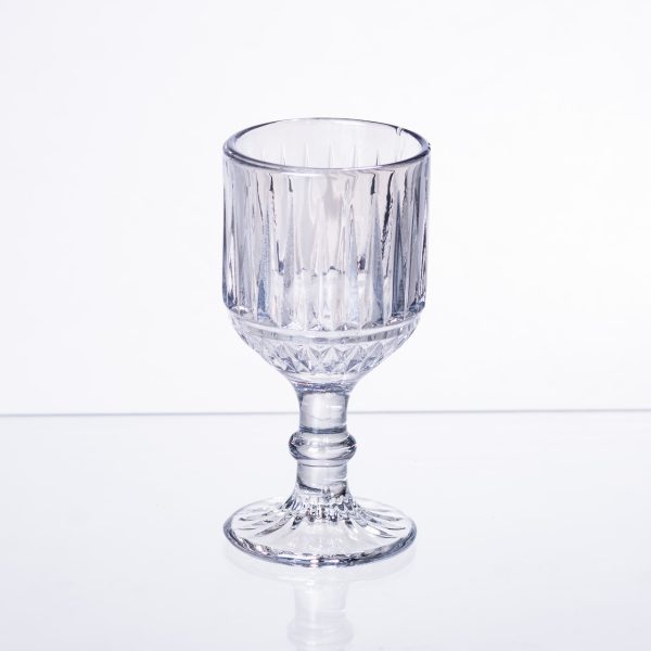 Набір чарок на ніжці 6 шт скляні чарки 50 (мл) Блакитний HP-19-71