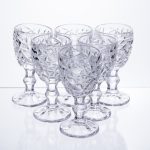Набір чарок на ніжці 6 штук 50 мл для горілки наливки подарункові чарки скляні HP-19-170