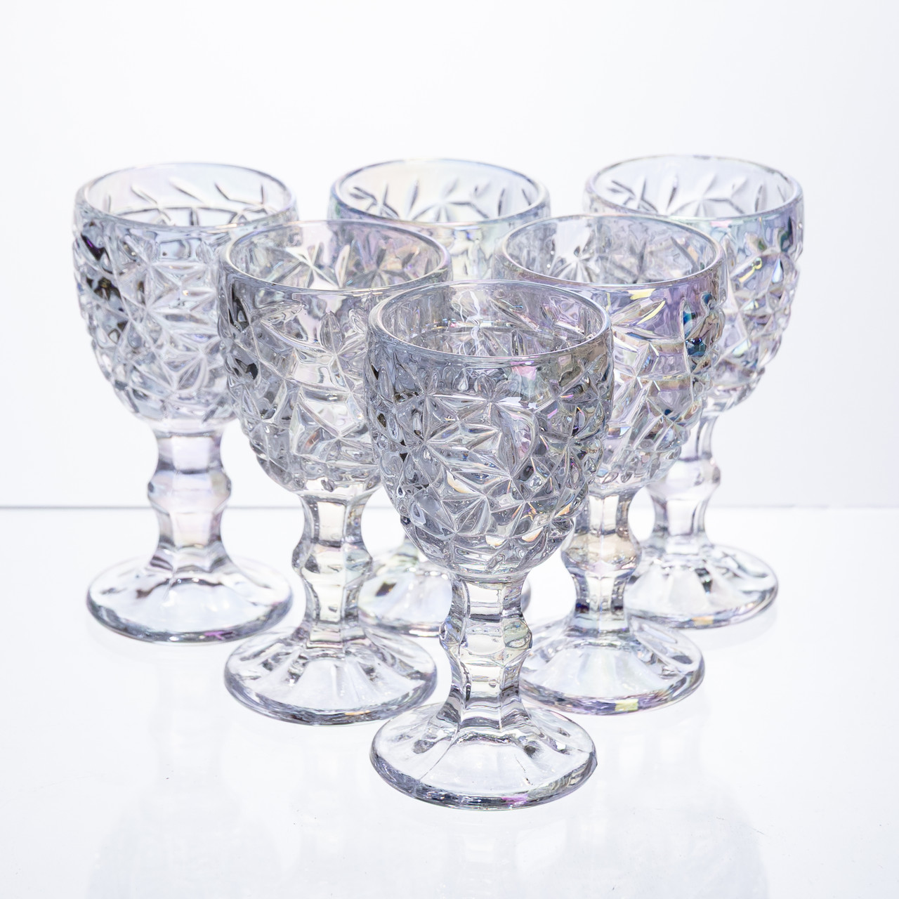 nabor_ryumok_na_nozhke_6_shtuk_50_ml_dlya_vodki_nalivki_podarochnye_ryumki_steklyannye Набір чарок на ніжці 6 штук 50 мл для горілки наливки подарункові чарки скляні HP-19-178 - Зображення 1