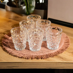 Набір скляних склянок 6 шт. 250 мл для лимонадів соку води коктейлів склянки скляні для напоїв HP-19-168 - Зображення 2