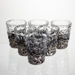 Набір склянок 6 штук 250 мл для лимонадів соку води коктейлів склянки скляні для напоїв Сірий HP-19-184