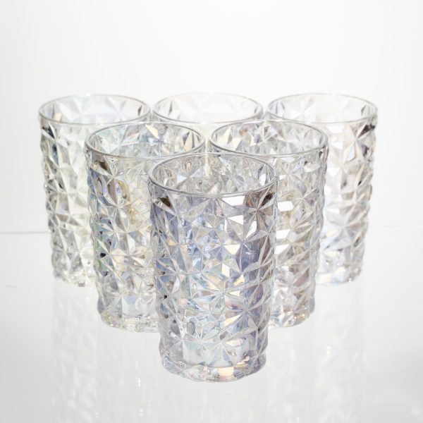 Набір склянок з кришталевого скла 6 штук 350 мл для напоїв