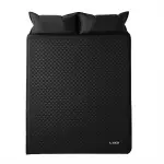 Надувний матрац 190х130 см похідний туристичний Camping килимок самонадувний для намету кемпінгу відпочинку сну Чорний LU-027B