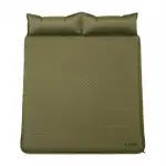 Надувний матрац 190х130 см похідний туристичний Camping килимок самонадувний для намету кемпінгу відпочинку сну Зелений LU-027GR