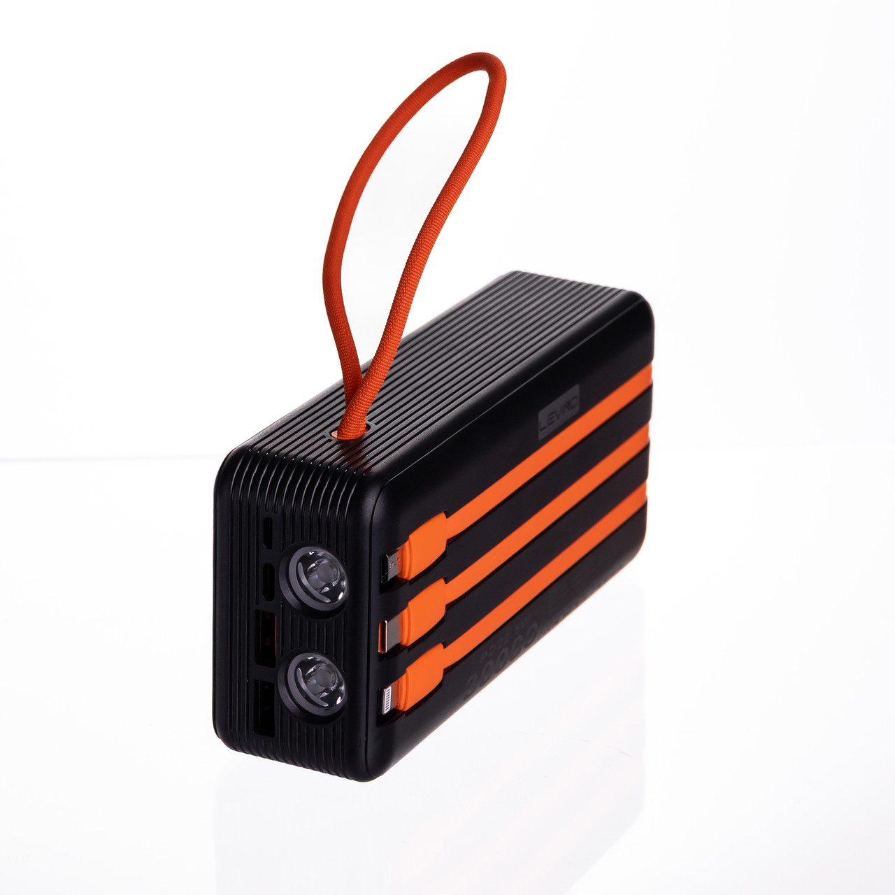 Повербанк зі швидким заряджанням та 3 шнурами 30000 mAh портативний зарядний пристрій powerbank заряджання для телефона HP-N56 - Зображення 4