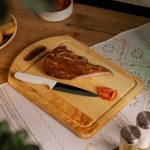 Обробна дерев'яна дошка прямокутна 35×25 см ясен C16W250350 - Зображення 3