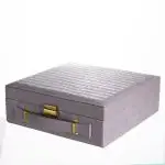 Скринька для прикрас з еко шкіри 2 яруси Сірий HP-5-35G - Зображення 6