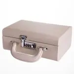Скринька для прикрас з еко шкіри 2 яруси з кодовим замком Бежевий HP-5-24BE - Зображення 2