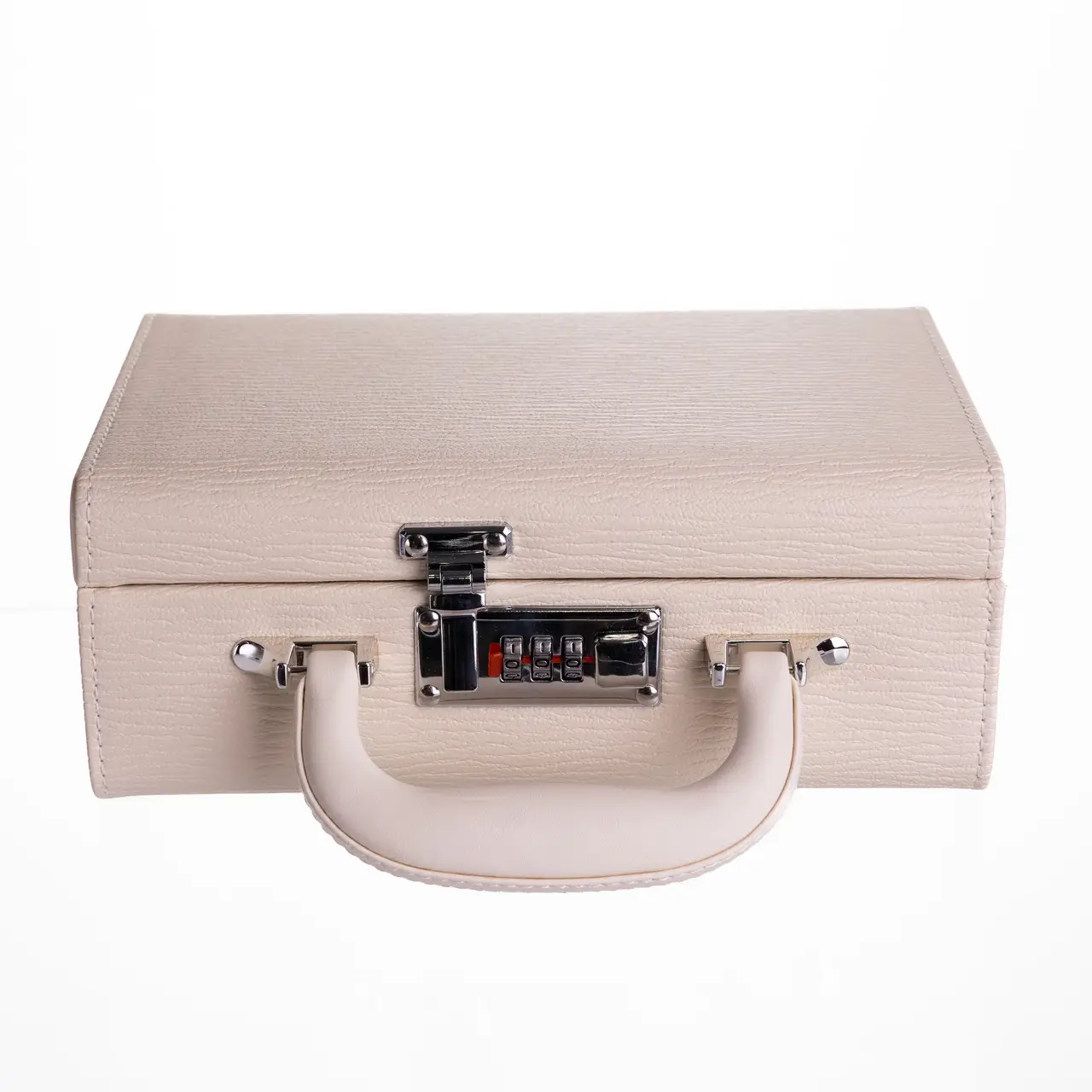 Скринька для прикрас з еко шкіри 2 яруси з кодовим замком Бежевий HP-5-24BE - Зображення 9