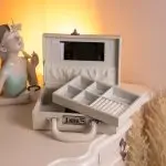 Скринька для прикрас з еко шкіри 2 яруси з кодовим замком Бежевий HP-5-24BE - Зображення 10