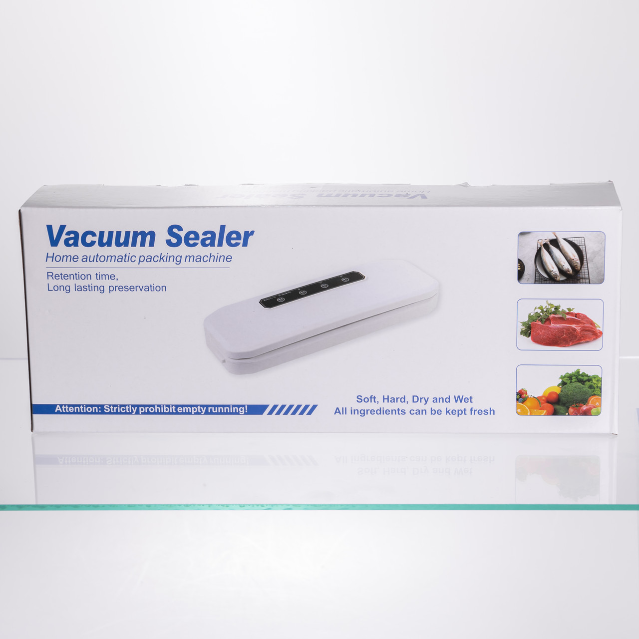 Вакууматор побутовий для сухих та вологих продуктів 400 Вт 4 режими роботи + 10 пакетів Білий HP-11-17W - Зображення 6
