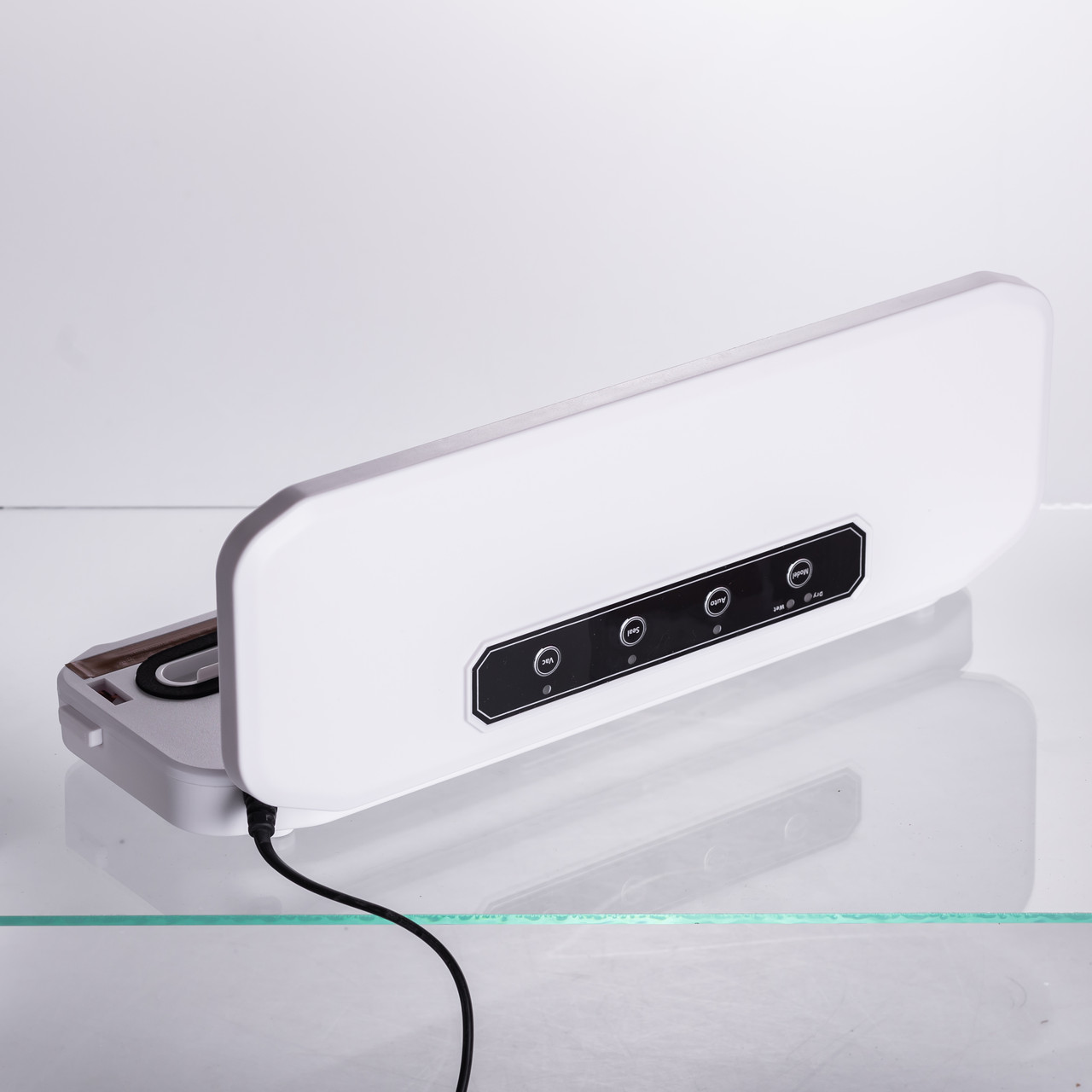 Вакууматор побутовий для сухих та вологих продуктів 400 Вт 4 режими роботи + 10 пакетів Білий HP-11-17W - Зображення 7