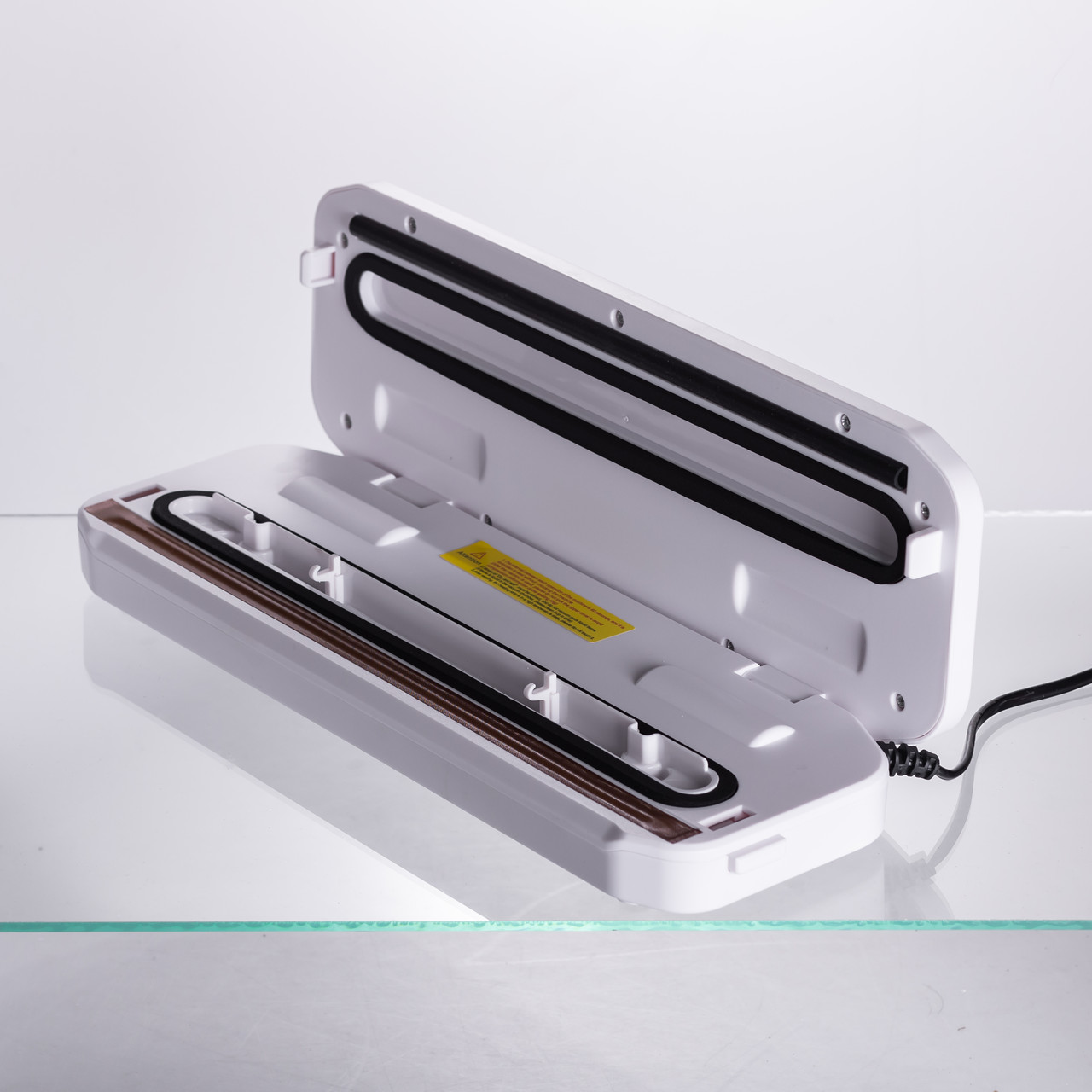 Вакууматор побутовий для сухих та вологих продуктів 400 Вт 4 режими роботи + 10 пакетів Білий HP-11-17W - Зображення 9