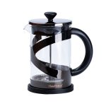 Чайник прозорий заварювальний з френч пресом 800 мл Чорний HP33540B