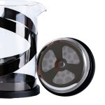 Чайник прозорий заварювальний з френч пресом 800 мл Чорний HP33540B - Зображення 4