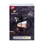 Чайник прозорий заварювальний з френч пресом 800 мл Чорний HP33540B - Зображення 5