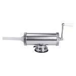 Шприц для ковбаси ручний 8×25 см горизонтальний ковбасний шприц 1,5 л для фаршу 3 насадки 16788-1