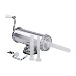 Шприц для ковбаси ручний 8×25 см горизонтальний ковбасний шприц 1,5 л для фаршу 3 насадки 16788-1 - Зображення 5