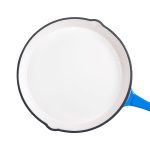 Набір чавунного посуду для приготування 3 каструлі та сковорода з емальованим покриттям Синій HP-1-8 - Зображення 3