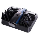 Машинка тример для стрижки 4в1 з насадками Синій VGR V-172 - Зображення 3
