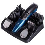 Машинка тример для стрижки 4в1 з насадками Синій VGR V-172 - Зображення 2