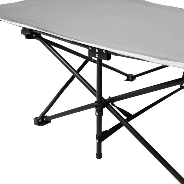 Ліжко розкладне туристичне 185x60x50 см із сталевим каркасом розкладачка складна для дачі кемпінгу риболовлі SJ-0033G - Зображення 3