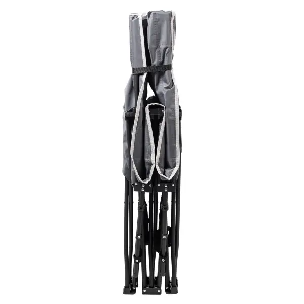 Ліжко розкладне туристичне 185x60x50 см із сталевим каркасом розкладачка складна для дачі кемпінгу риболовлі SJ-0033G - Зображення 4