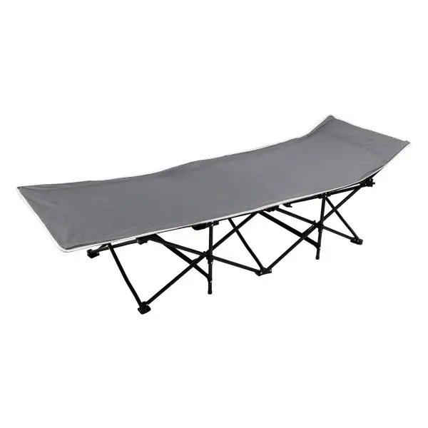 Ліжко розкладне туристичне 185x60x50 см із сталевим каркасом розкладачка складна для дачі кемпінгу риболовлі SJ-0033G - Зображення 5