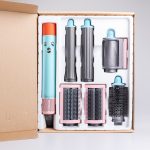 Мультистайлер для волосся Airwrap Complete Long 6 насадок, блакитний X9PBL - Зображення 9