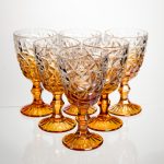 Набір келихів для вина 6 штук 340 мл на ніжці скляні Yiwu HP-19-189