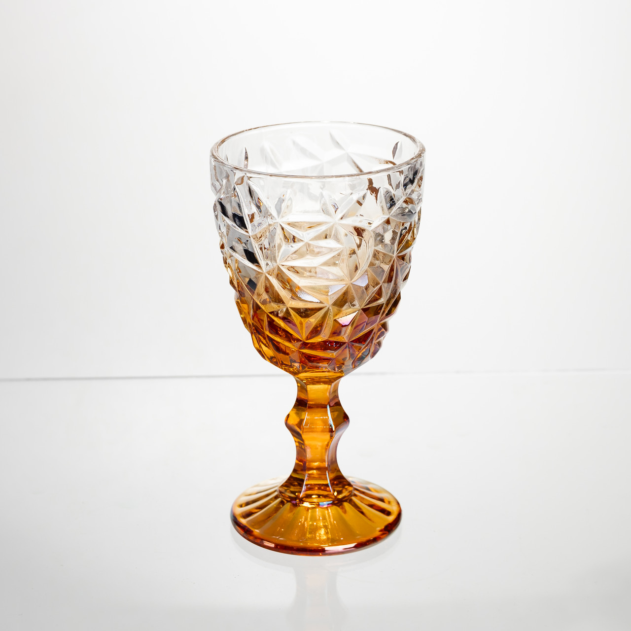 Набір келихів для вина 6 штук 340 мл на ніжці скляні Yiwu HP-19-189 - Зображення 2