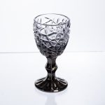 Набір чарок на ніжці 6 штук 50 мл для горілки наливки подарункові чарки скляні фігурні Сірі HP-19-186 - Зображення 2