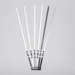 Набір шампурів 6 штук із нержавіючої сталі 55x1 см BQ-19 - Зображення 4