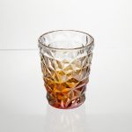 Набір скляних стаканів 6 штук 250 мл для напоїв Золотистий Yiwu HP-19-192 - Зображення 2