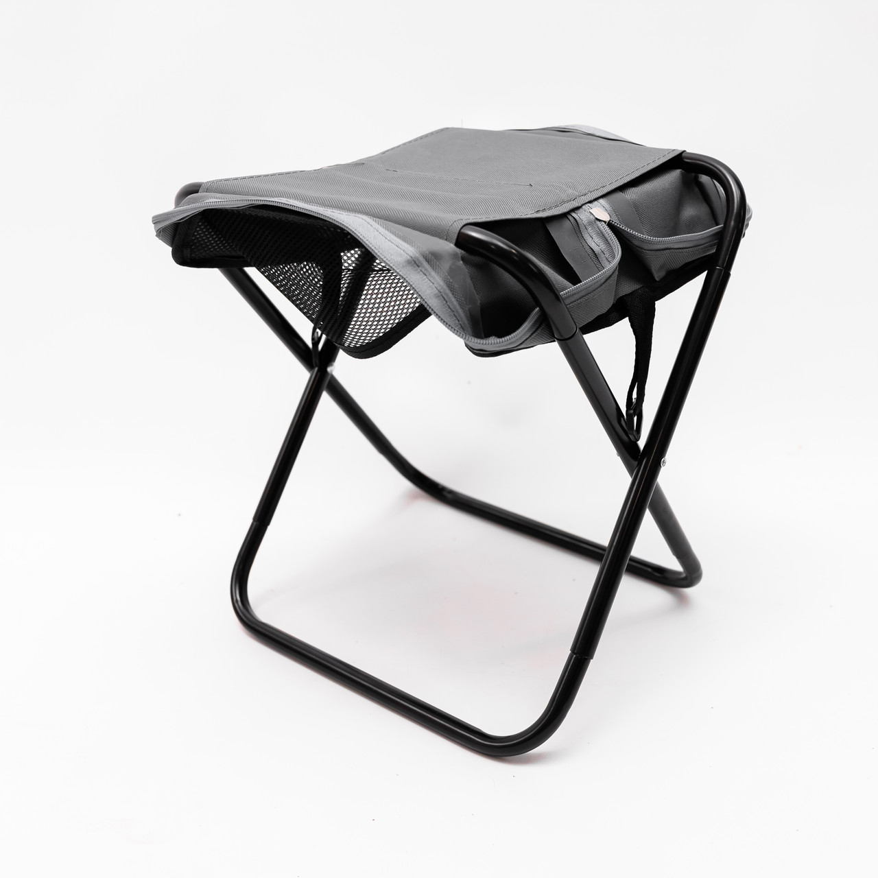 Стілець туристичний розкладний з чохлом 33х26х33 см стільчик похідний Табурет для кемпінгу SJ-0131 - Зображення 5