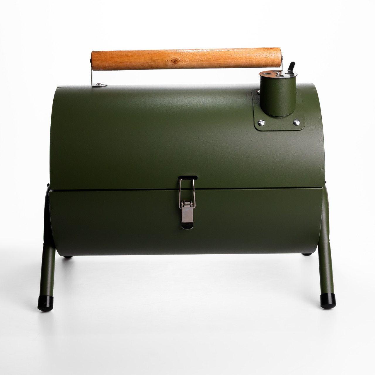 ugolnyy_gril_dvustoronniy_portativnyy_s_reshetkoy_38x25x35_sm_zelenyy_universalnyy_dlya_piknika_pohodnyy_raskladnoy Вугільний гриль двосторонній портативний з решіткою 38x25x35 см зелений BQ-2 - Зображення 1