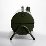 Вугільний гриль двосторонній портативний з решіткою 38x25x35 см зелений BQ-2 - Зображення 5